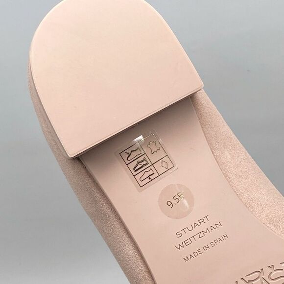 Stuart Weitzman Cap Toe Suede Ballet Flats size 9.5 - Picture 12 of 12